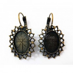 Pendientes bronce 35 x 20...