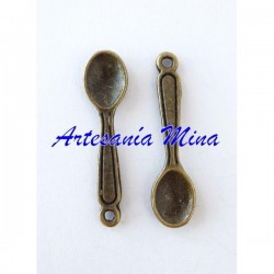 Colgante cuchara color bronce