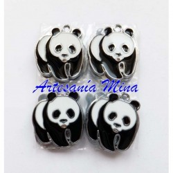 Colgante enamel oso panda...