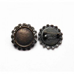 Broche camafeo bronce 30 mm