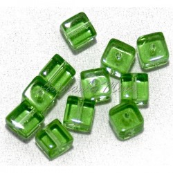Cubo cristal 8x8 mm verde