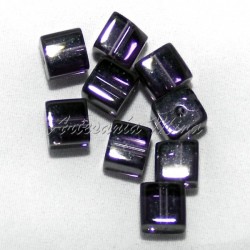 Cubo cristal 8x8 mm violeta