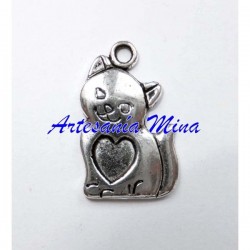 Colgante gato 22 x 14 mm