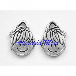 Colgante cara niña 22 x 16 mm
