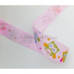 Cinta grosgrain rosa 25 mm...