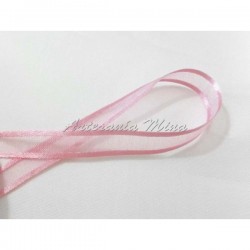 Cinta organza 10 mm rosa...