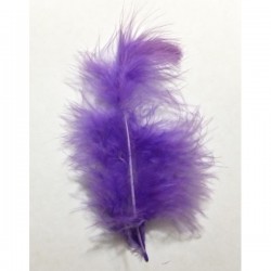 Pluma marabú 9/12 cm morada