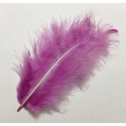 Pluma marabú 9/12 cm violeta