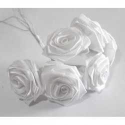 Rosa 23 mm blanca (6 rosas)