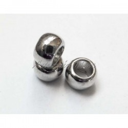 Bola metal 6 x 5 mm plata...