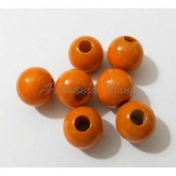 Bola de madera 8 mm mandarina