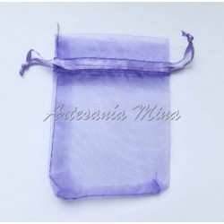 Bolsita organza morada 7 x...