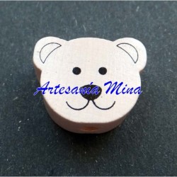 Oso de madera 18 x 14 mm...