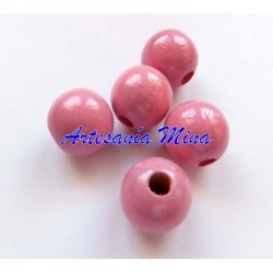 Bola de madera 12 mm rosa...