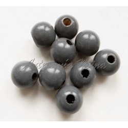 Bola de madera 10 mm gris