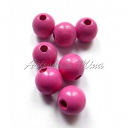 Bola de madera 10 mm pink