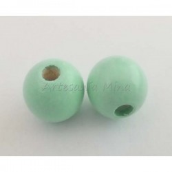 Bola de madera 10 mm menta