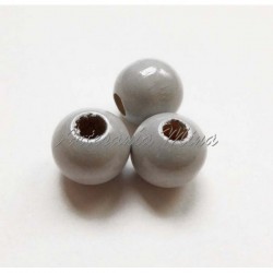 Bolas de madera 8 mm gris...