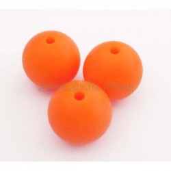 Bola de silicona 15 mm naranja