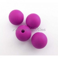 Bola de silicona 12 mm fucsia