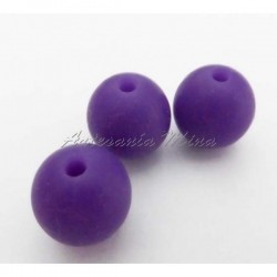 Bola de silicona 12 mm morada