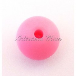 Lenteja de silicona 12 mm rosa