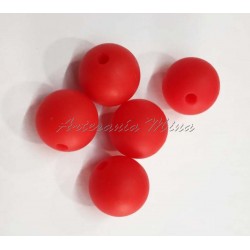 Bola de silicona 12 mm roja...