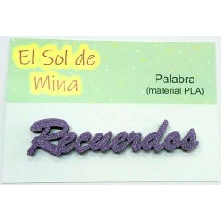 Palabra "Recuerdos" en PLA...