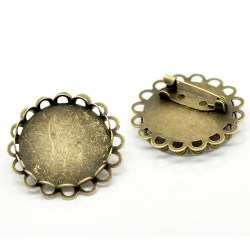 Broche camafeo bronce 32 mm