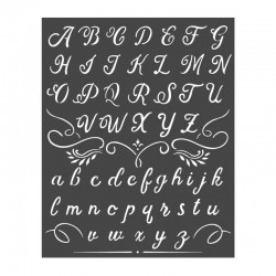 Stencil Stamperia Alphabet...