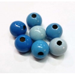Bolas de madera 10 mm azul...