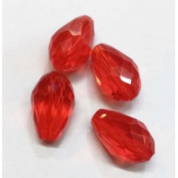 Lágrima cristal roja 11 x 8 mm