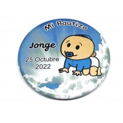 CHAPA RECUERDO BAUTIZO NIÑO...