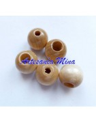 Bola de madera 12 mm seguridad antibaba (bolsa)